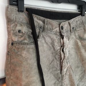 SOLD Rick Owens DRKSHDW Coated Drop Crotch Shorts